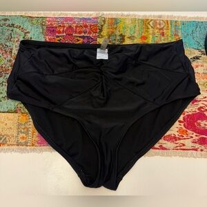 Swimsuits For All black high waisted bikini bottoms